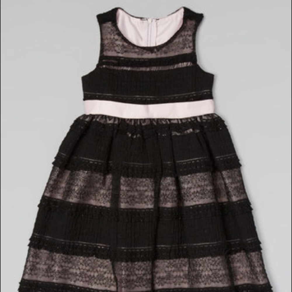 Girls lace overlay dress